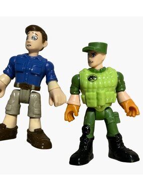 Mattel Imaginext Jurassic World Camp Worker Figure and Ben Pincus